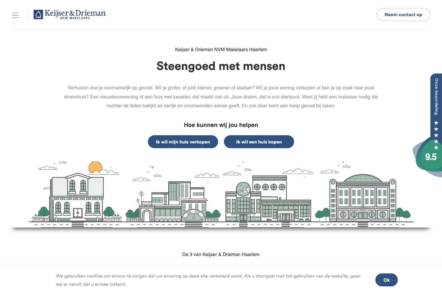 Website screenshot https://keijserdrieman.nl