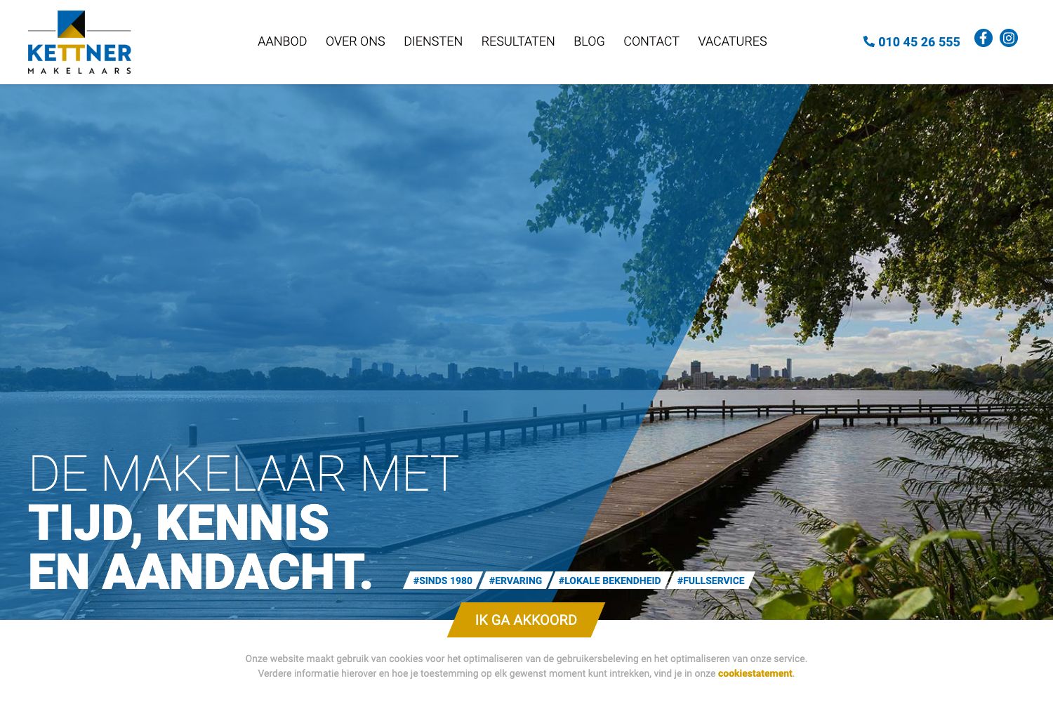 Website screenshot https://kettner.nl