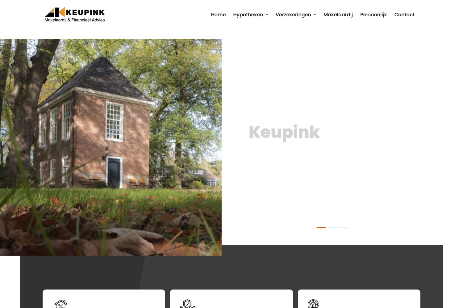 Website screenshot https://keupink.nl