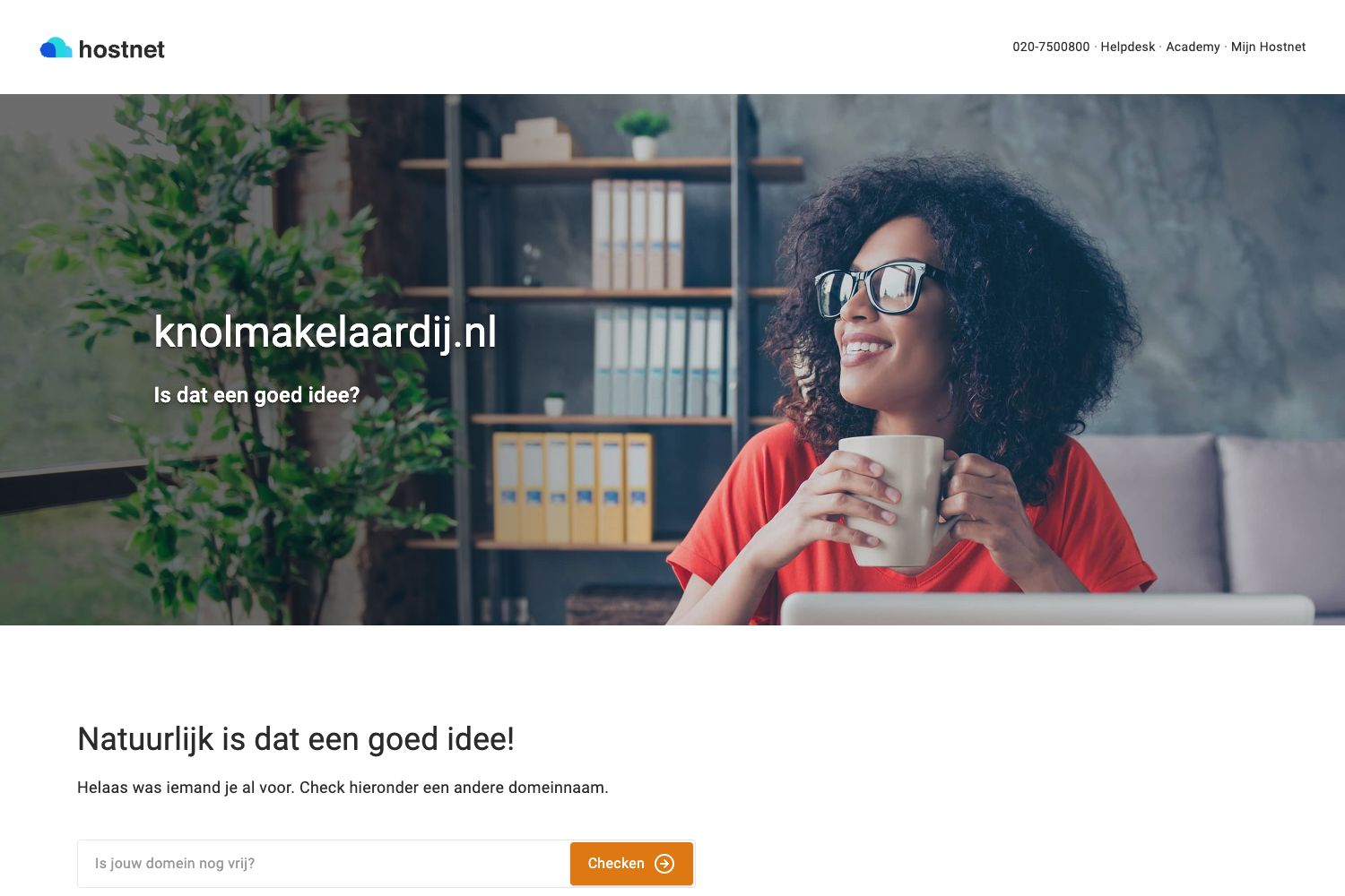 Website screenshot https://knolmakelaardij.nl