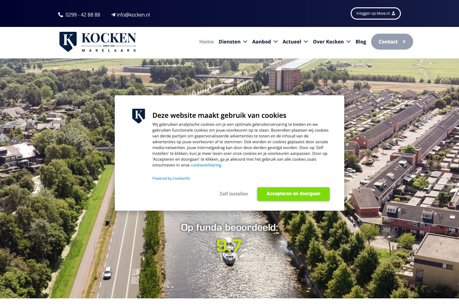 Website screenshot https://kocken.nl