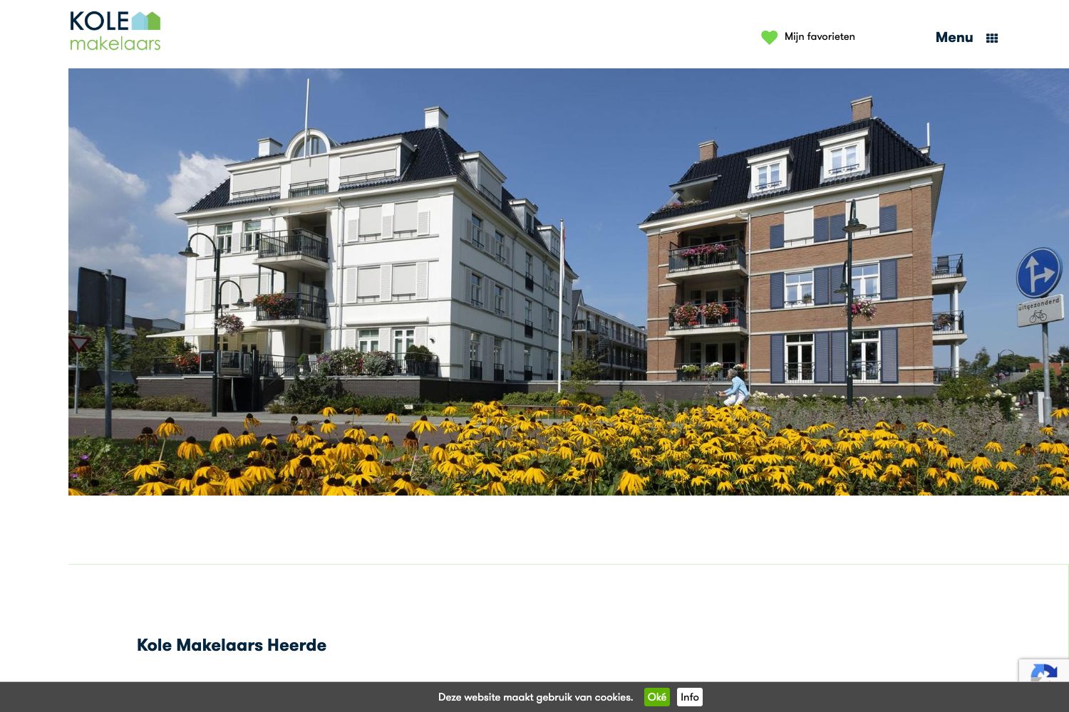Website screenshot https://kolemakelaars.nl