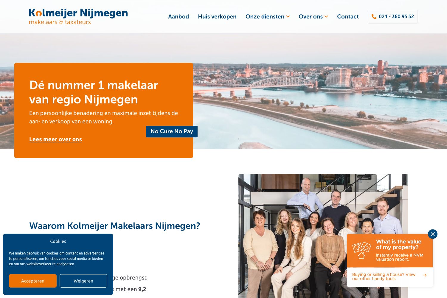 Website screenshot https://kolmeijernijmegen.nl