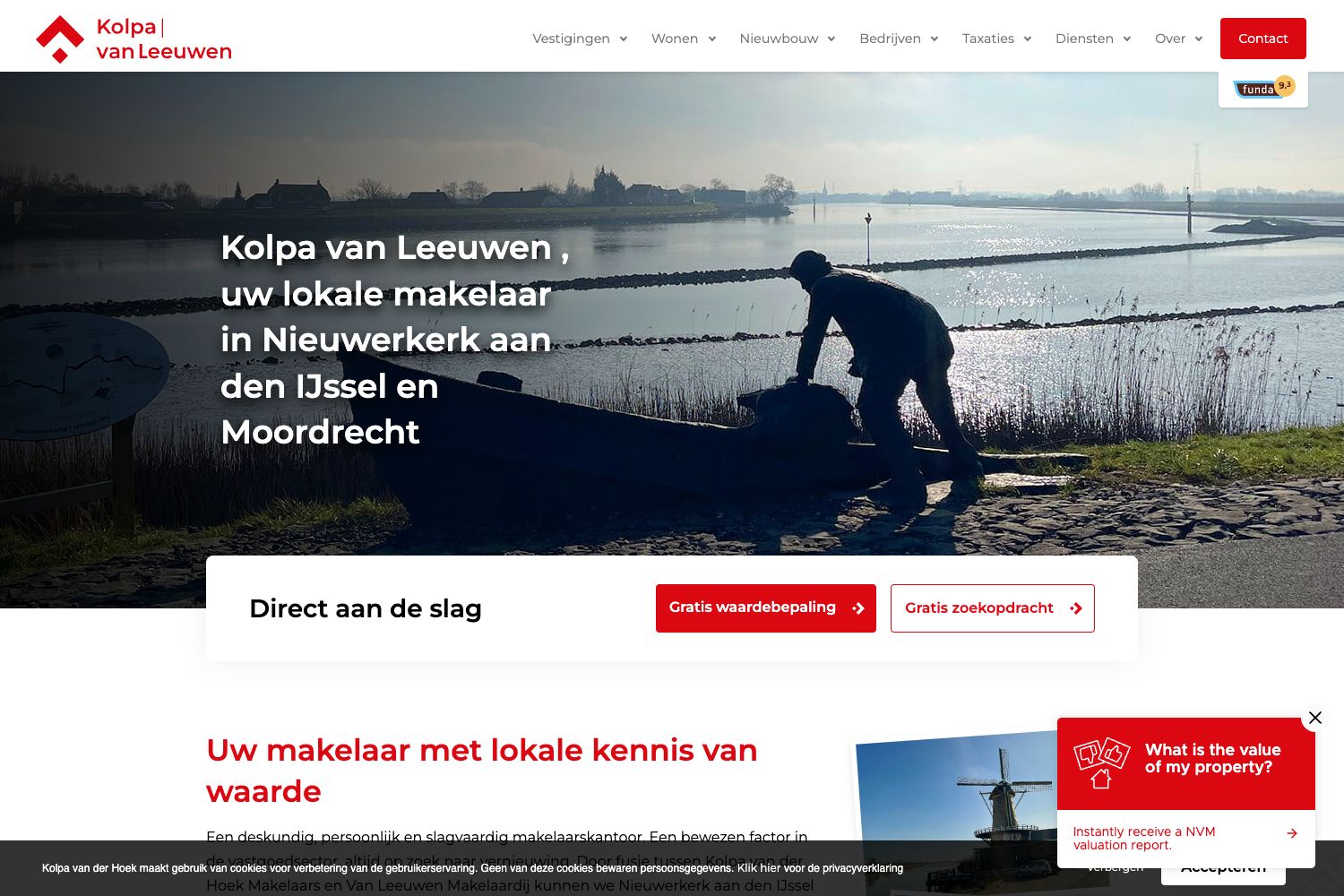 Website screenshot https://kolpavanleeuwen.nl