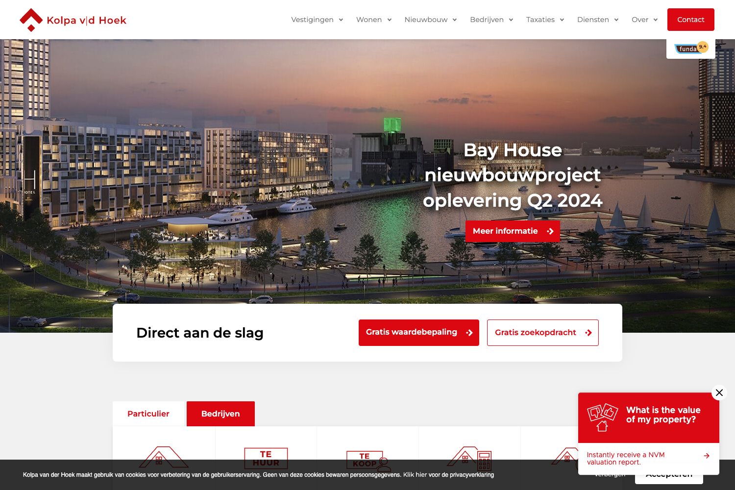 Website screenshot https://kolpavanderhoek.nl