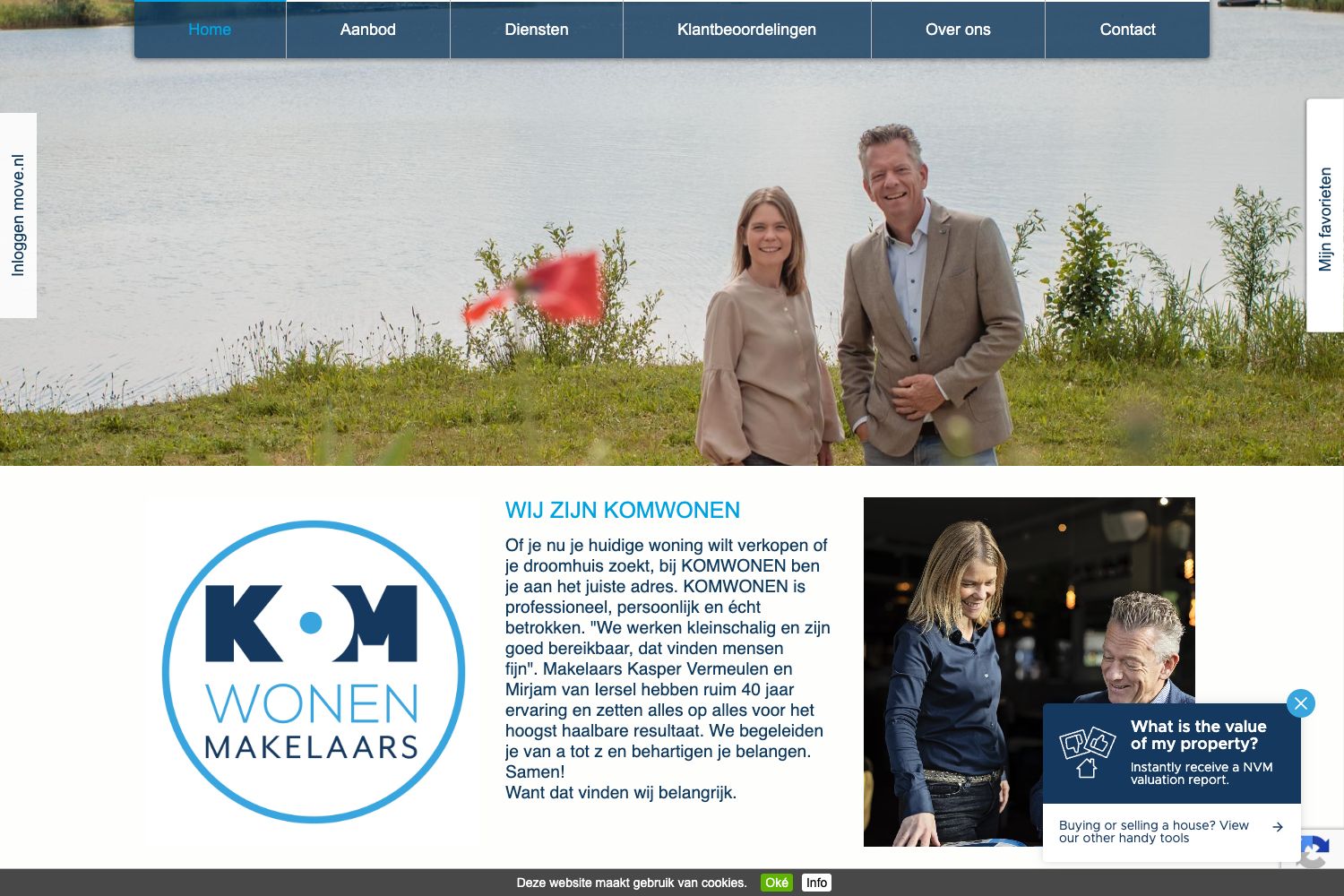 Website screenshot https://kom-wonen.nl