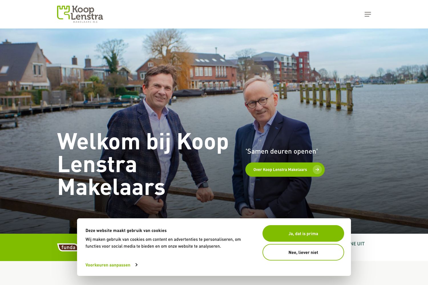 Website screenshot https://kooplenstra.nl