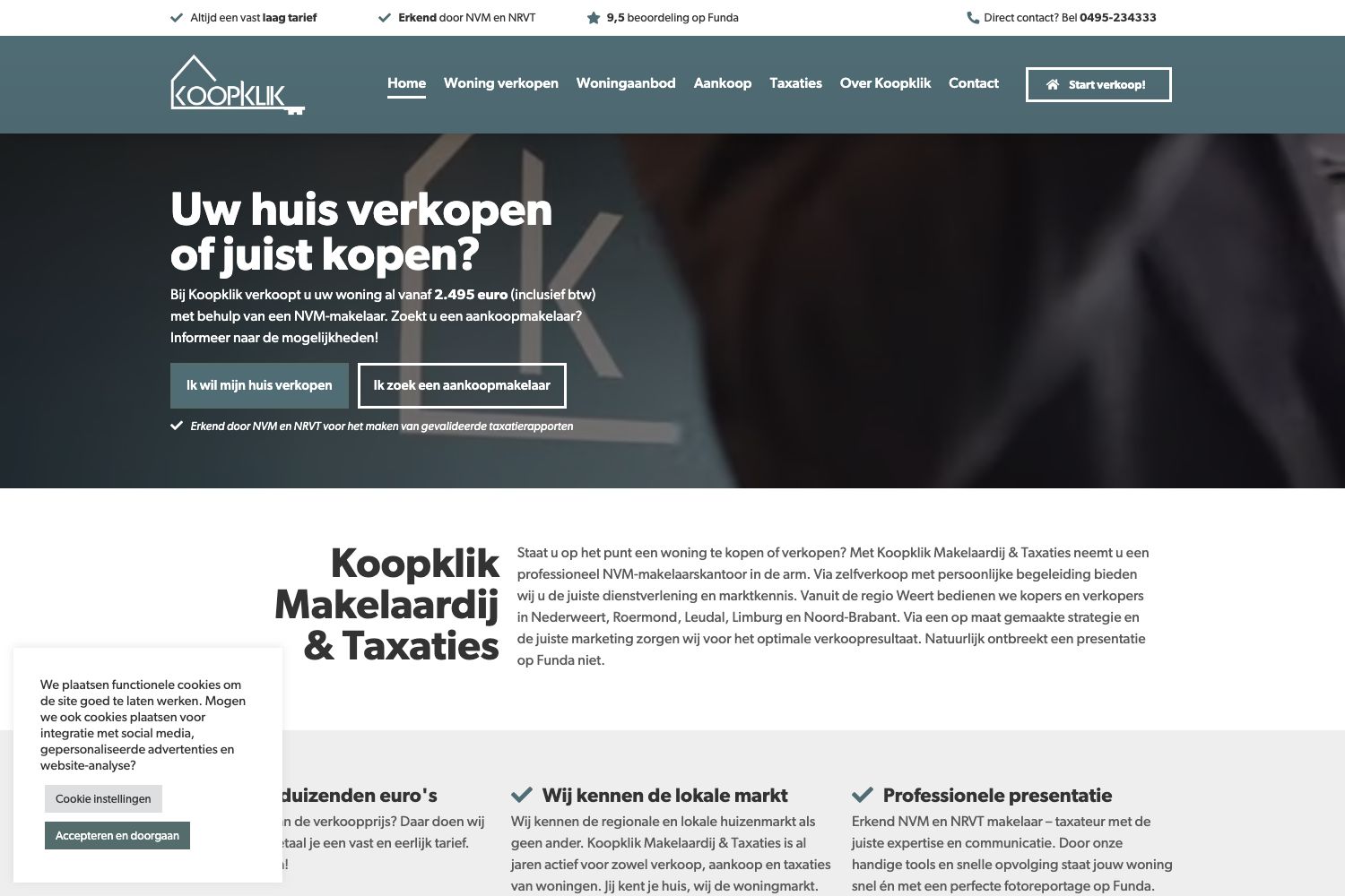 Website screenshot https://koopklik.nl