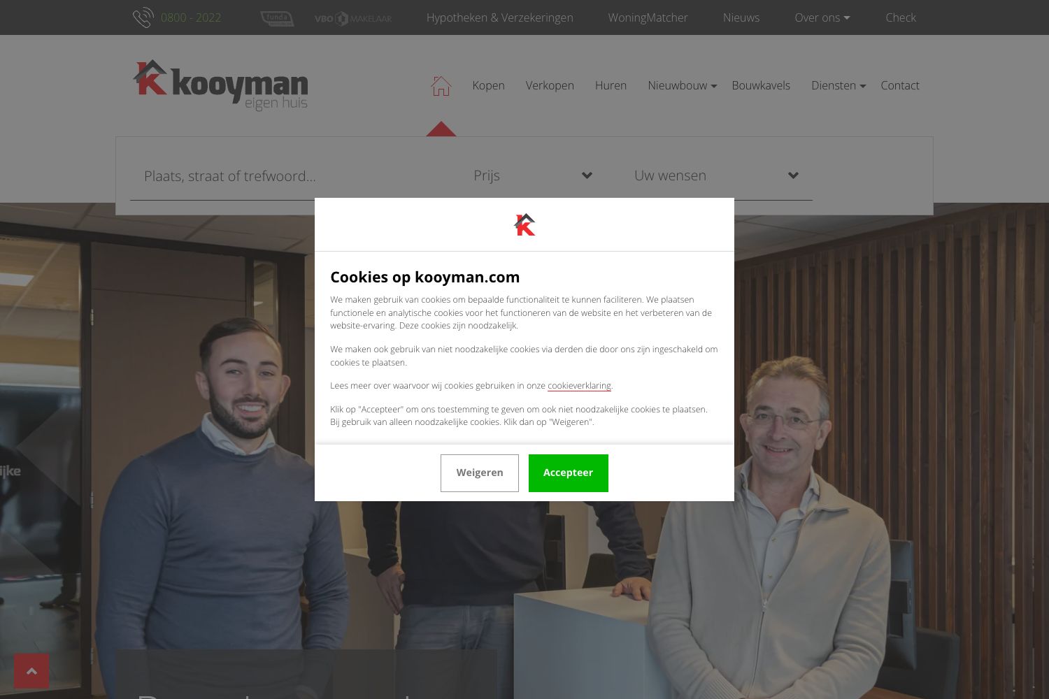 Website screenshot https://kooyman.com