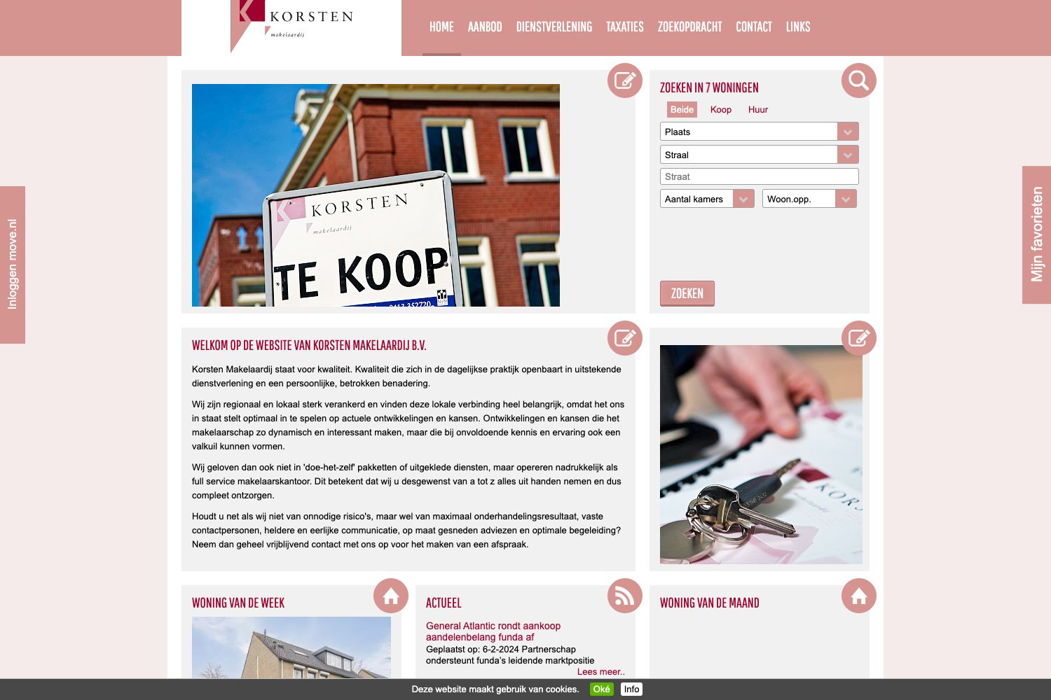 Website screenshot https://korsten.nl