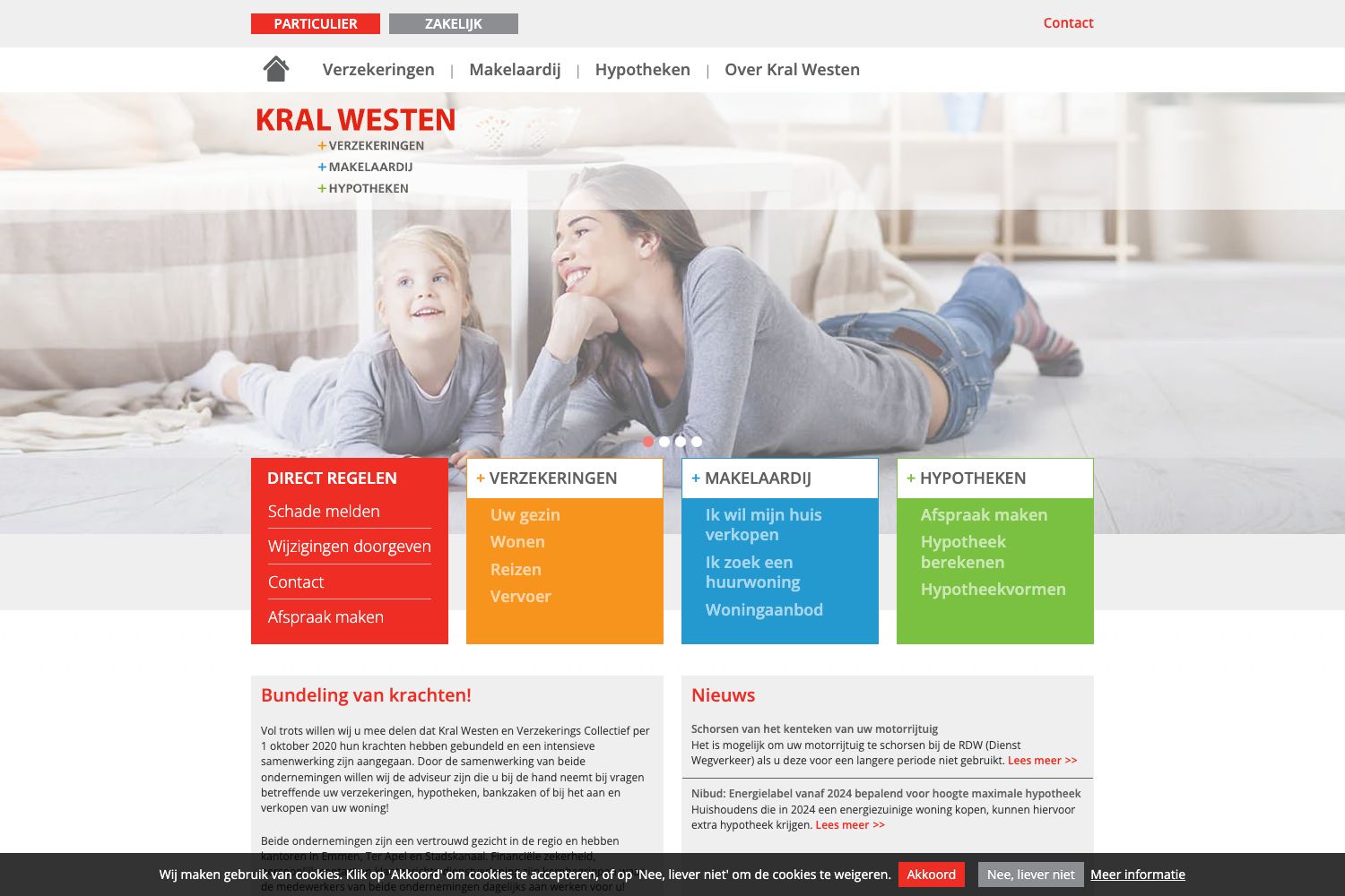 Website screenshot https://kralwesten.nl