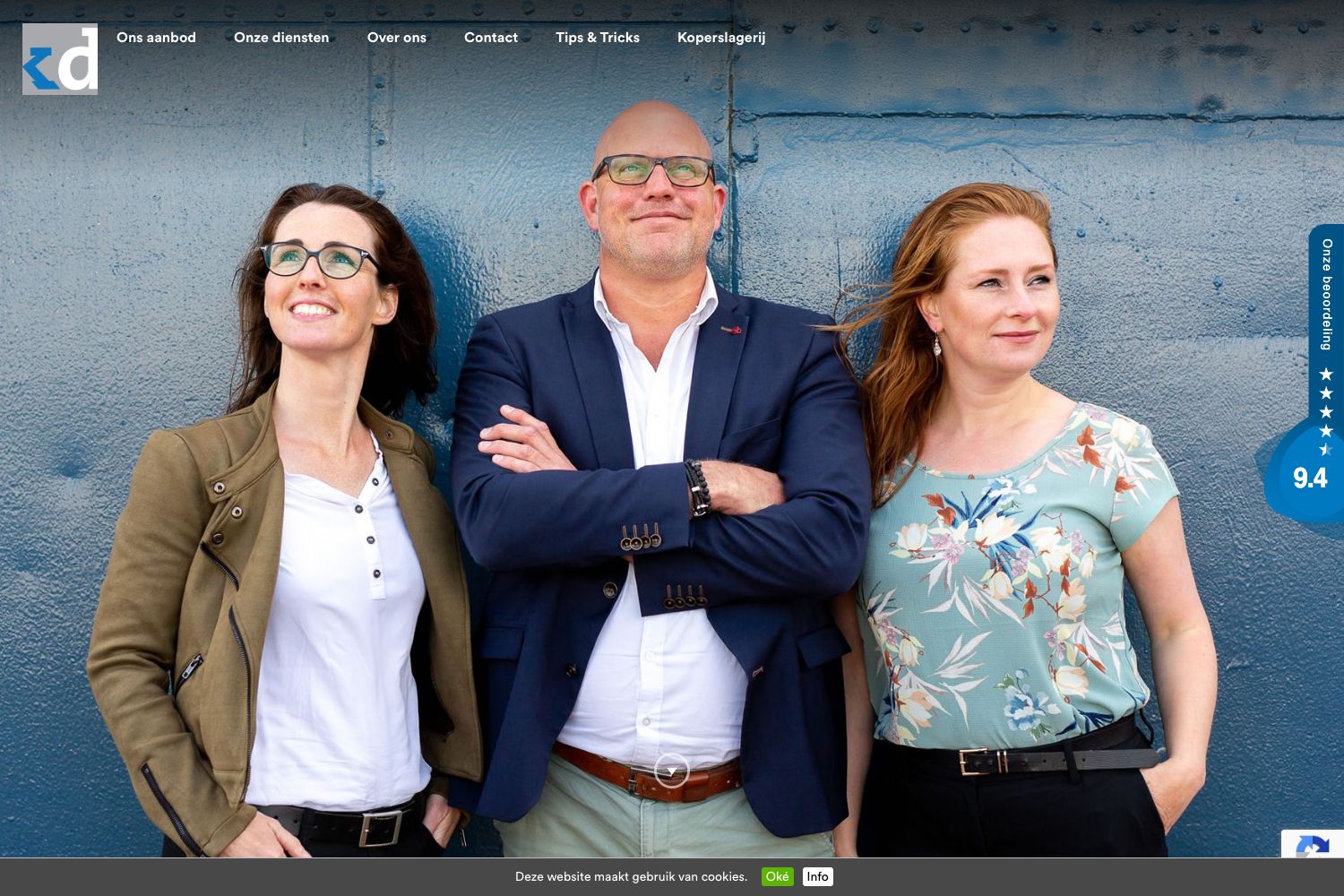 Website screenshot https://krijgerdieleman.nl