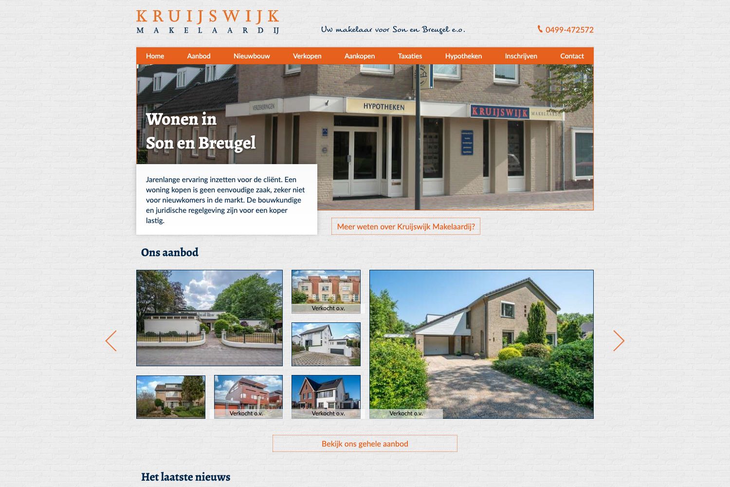 Website screenshot https://kruijswijkmakelaardij.nl