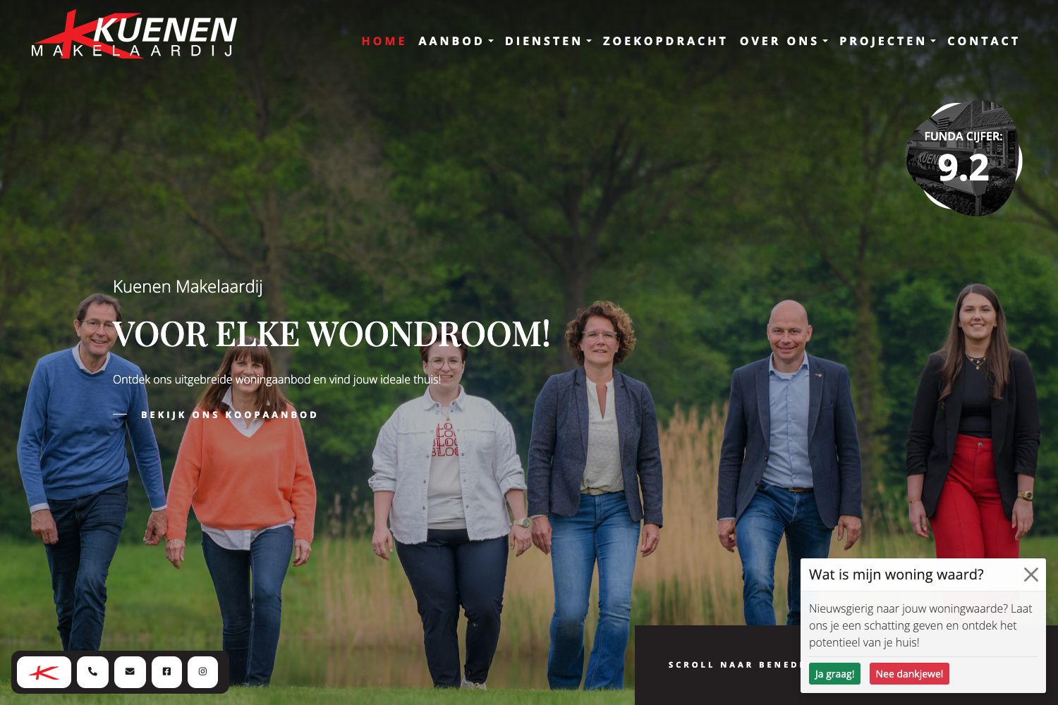Website screenshot https://kuenenmakelaardij.nl