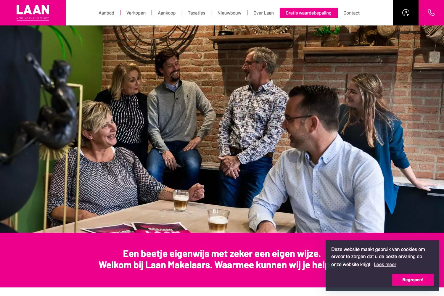 Website screenshot https://laanmakelaars.nl