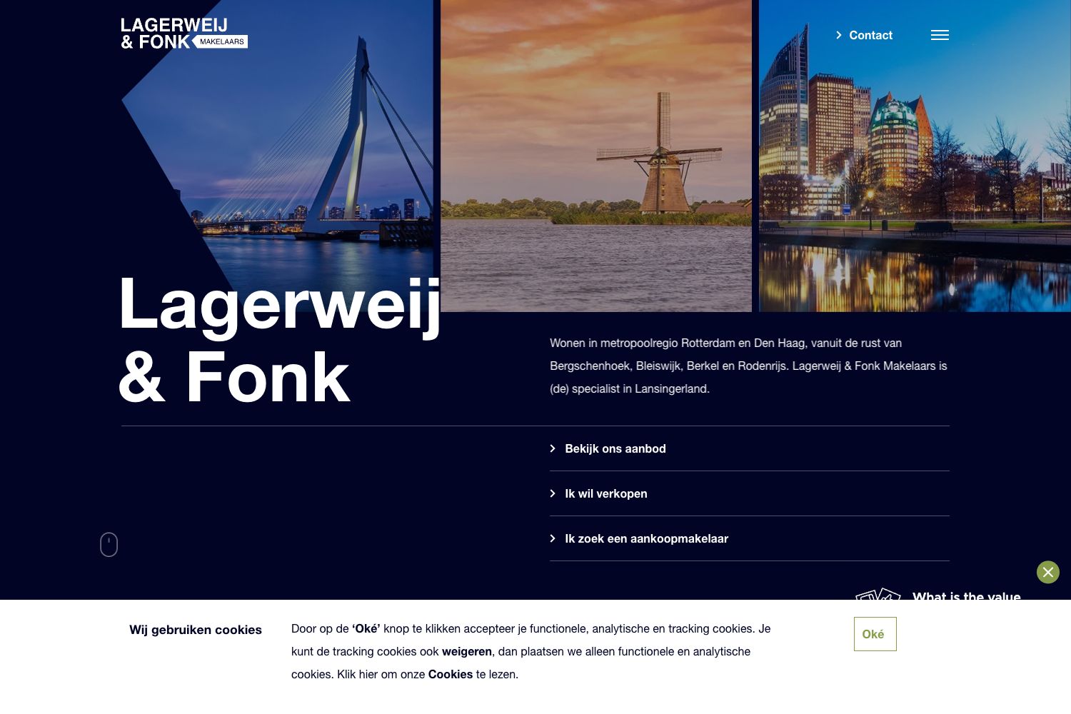 Website screenshot https://lagerweij-fonk.nl