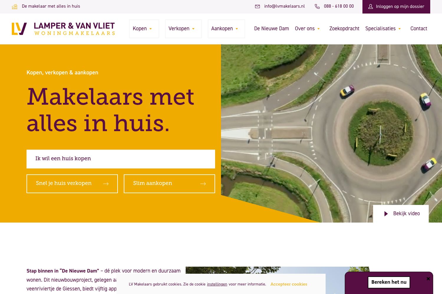 Website screenshot https://lvmakelaars.nl