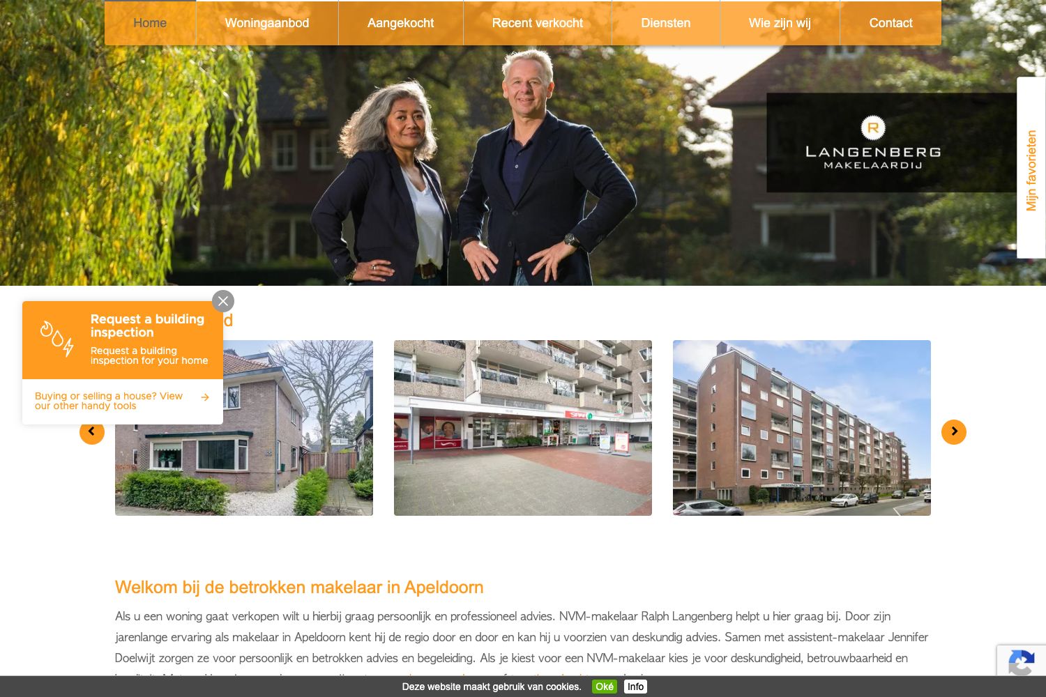 Website screenshot https://langenbergmakelaardij.nl