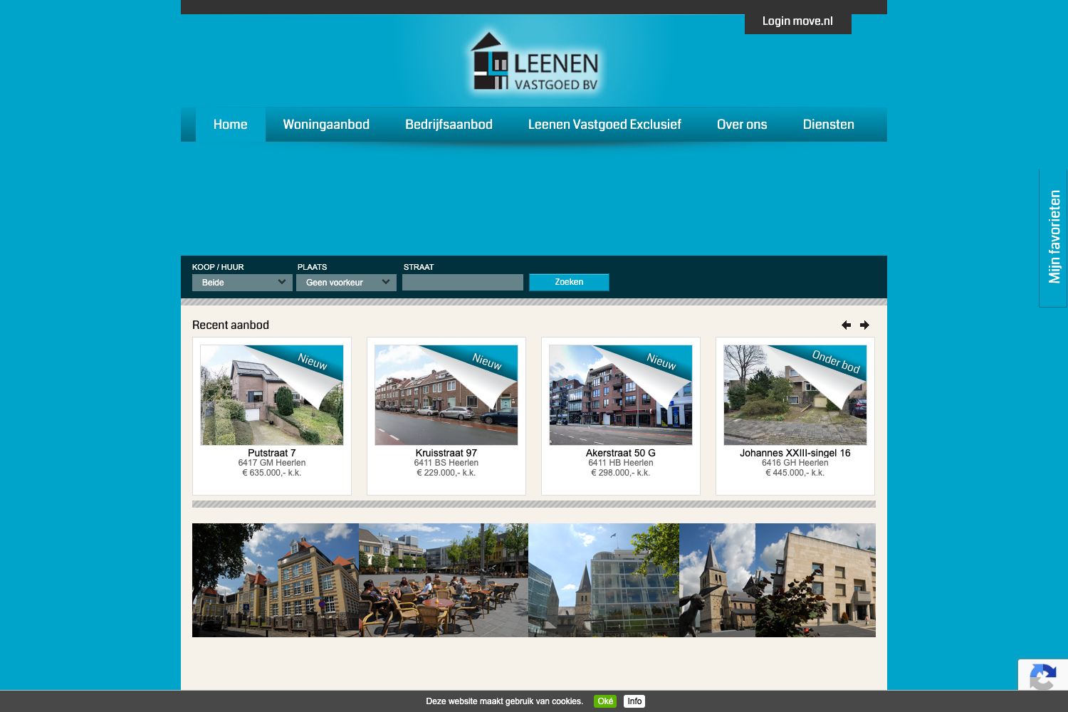 Website screenshot https://leenen-vastgoed.nl