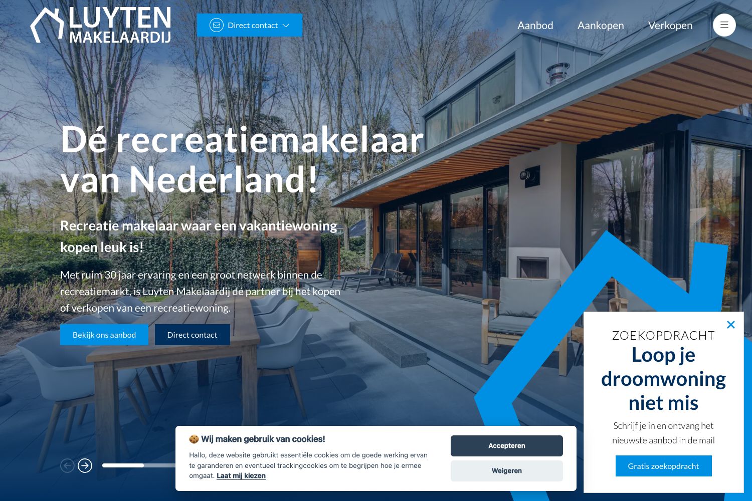 Website screenshot https://luytenmakelaardij.nl