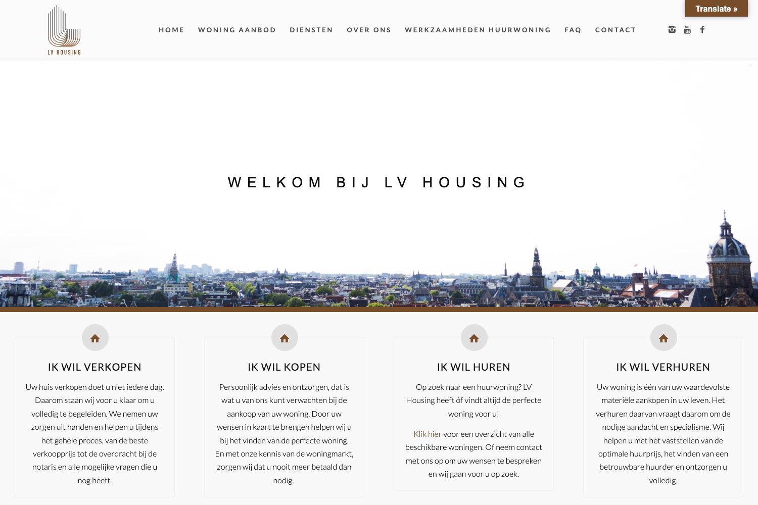 Website screenshot https://lv-housing.nl