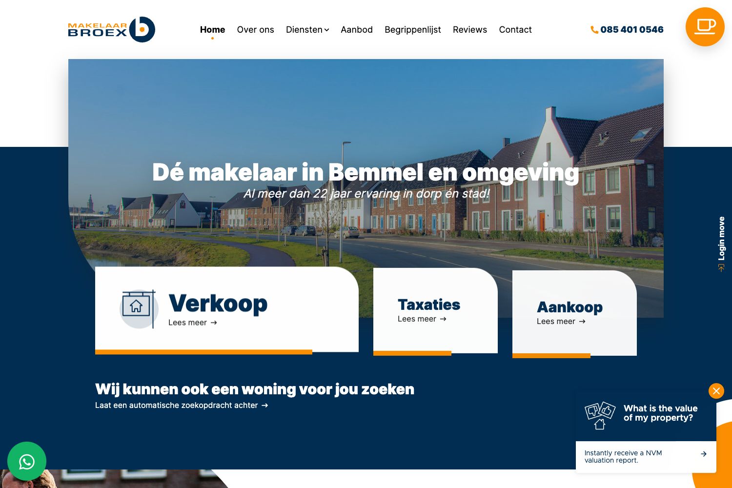 Website screenshot https://makelaarbroex.nl