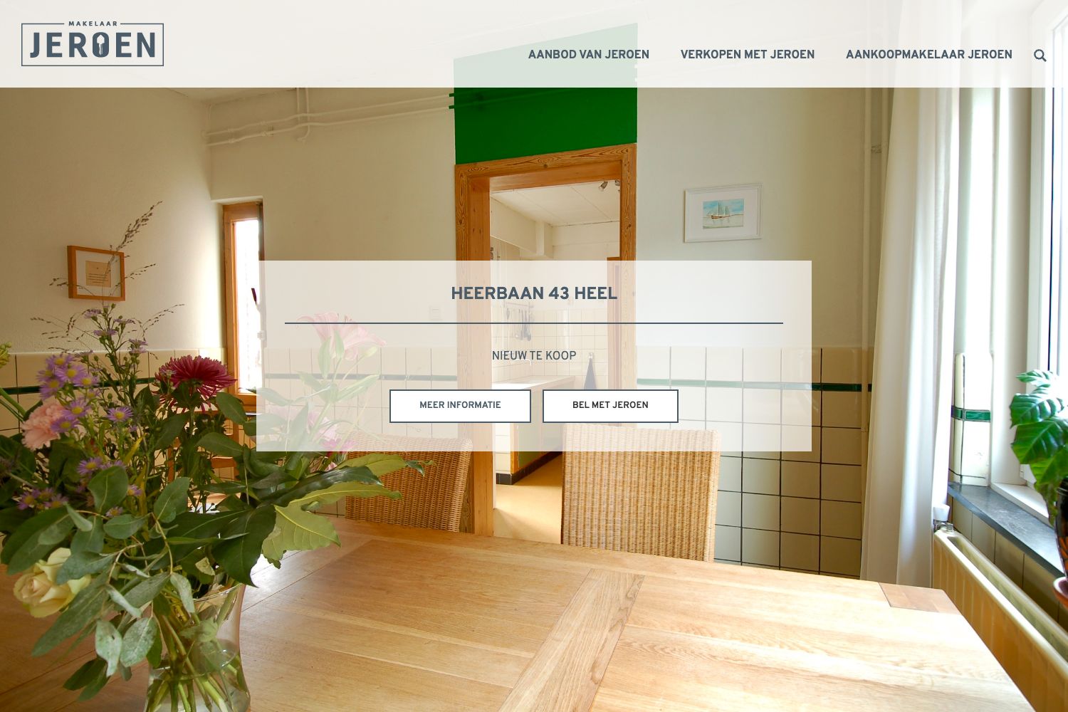 Website screenshot https://www.makelaarjeroen.nl