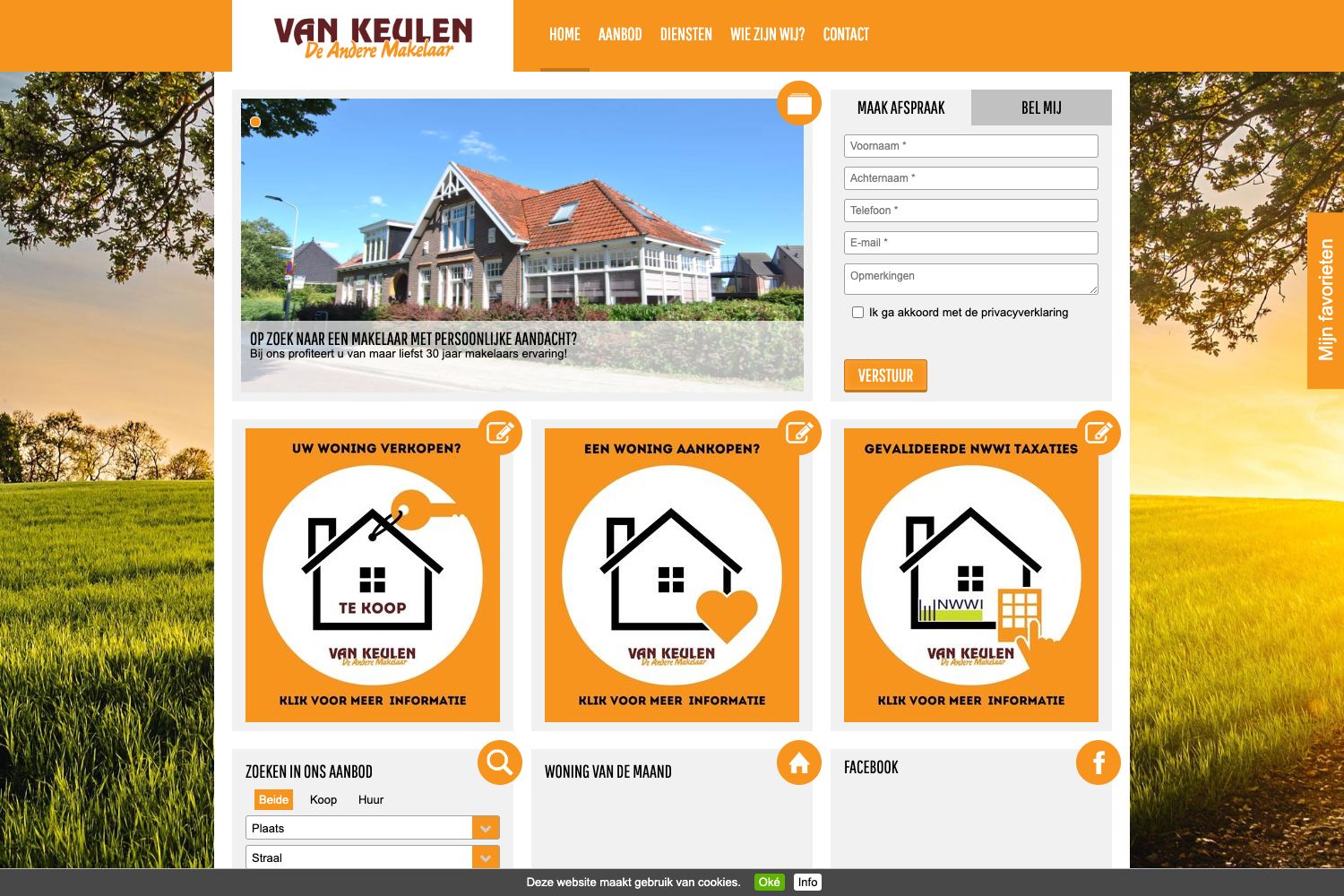 Website screenshot https://selectmakelaar.nl