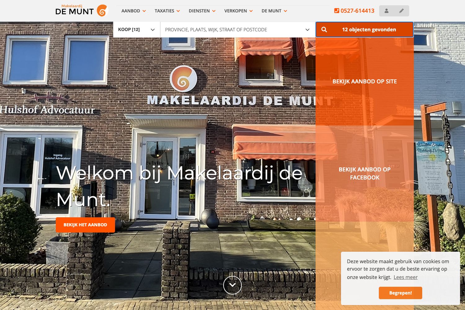 Website screenshot https://de-munt.nl
