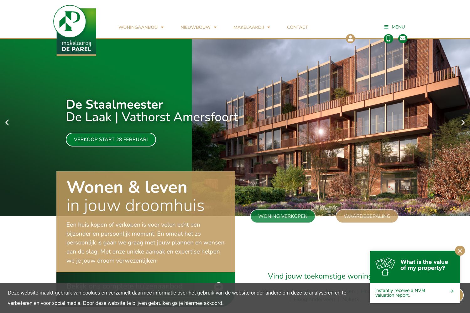 Website screenshot https://makelaardijdeparel.nl