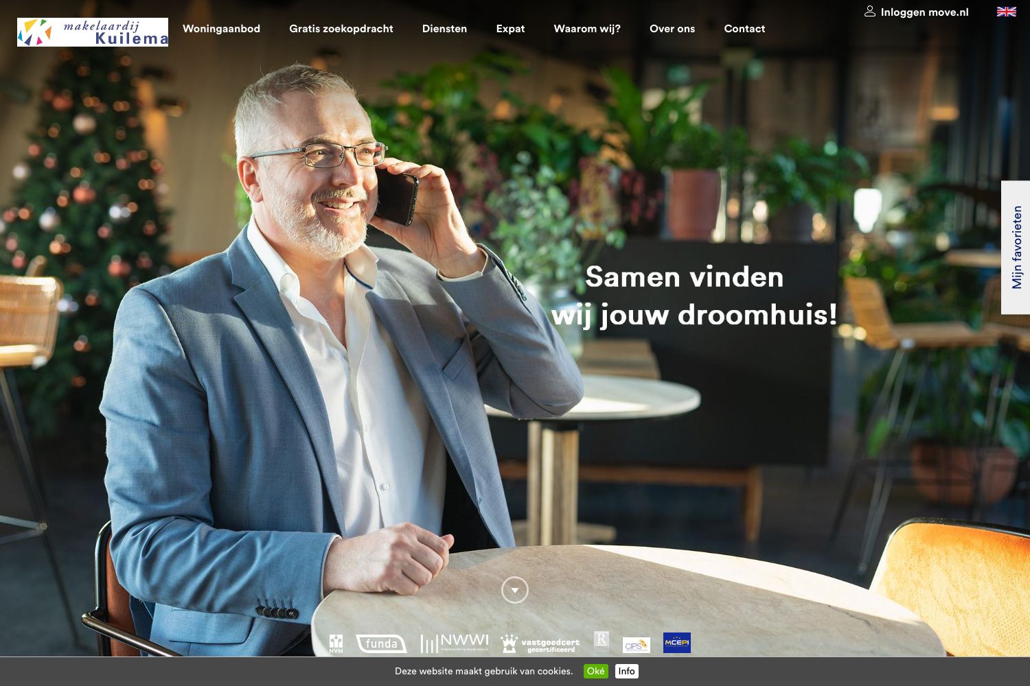 Website screenshot https://kuilema.nl