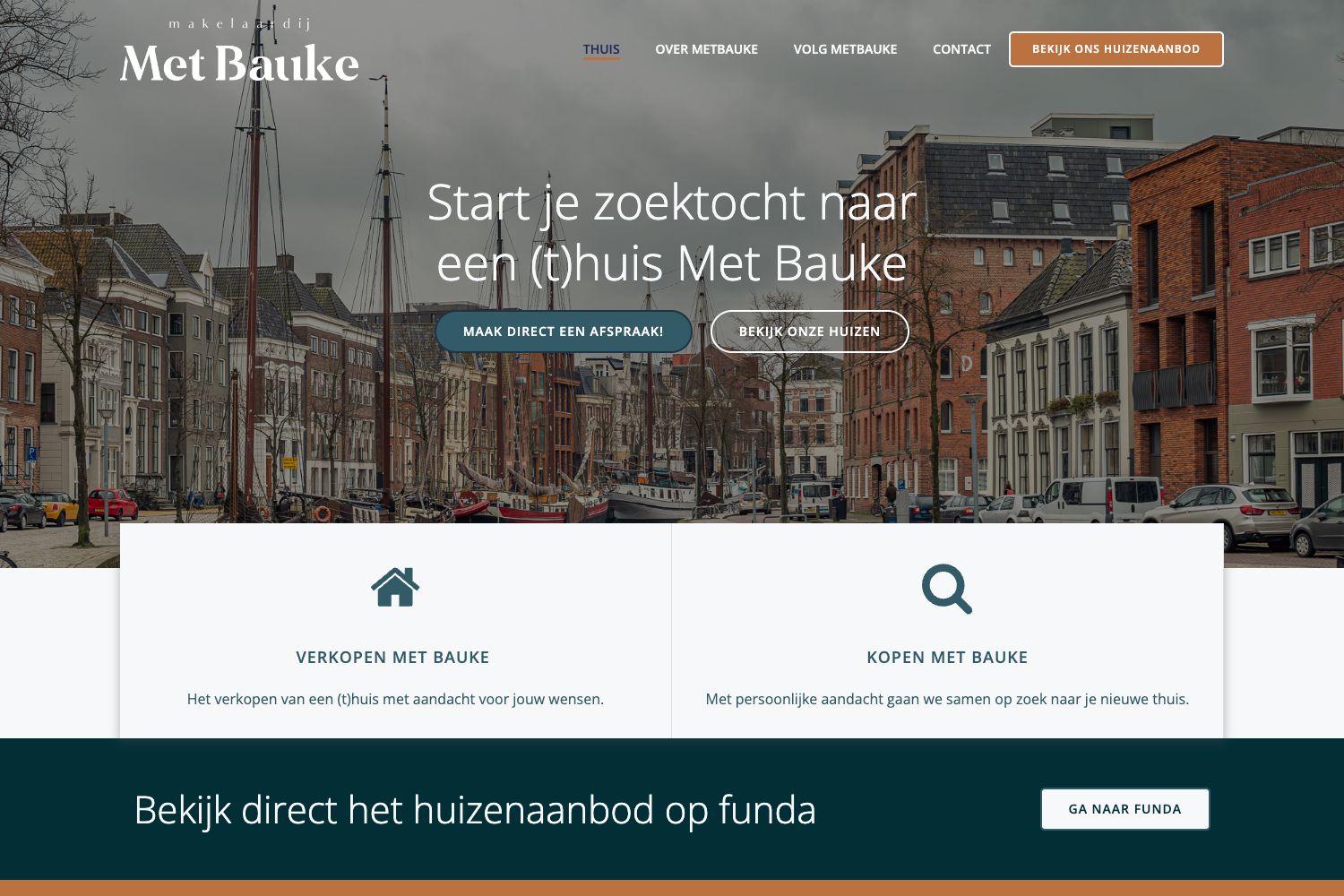 Website screenshot https://metbauke.nl