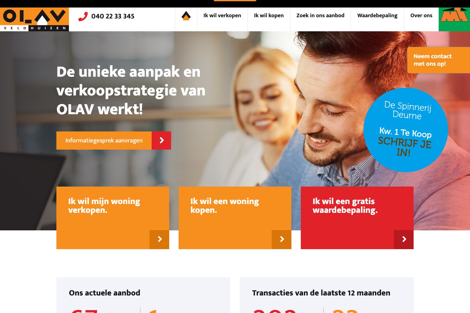 Website screenshot https://makelaardijolav.nl