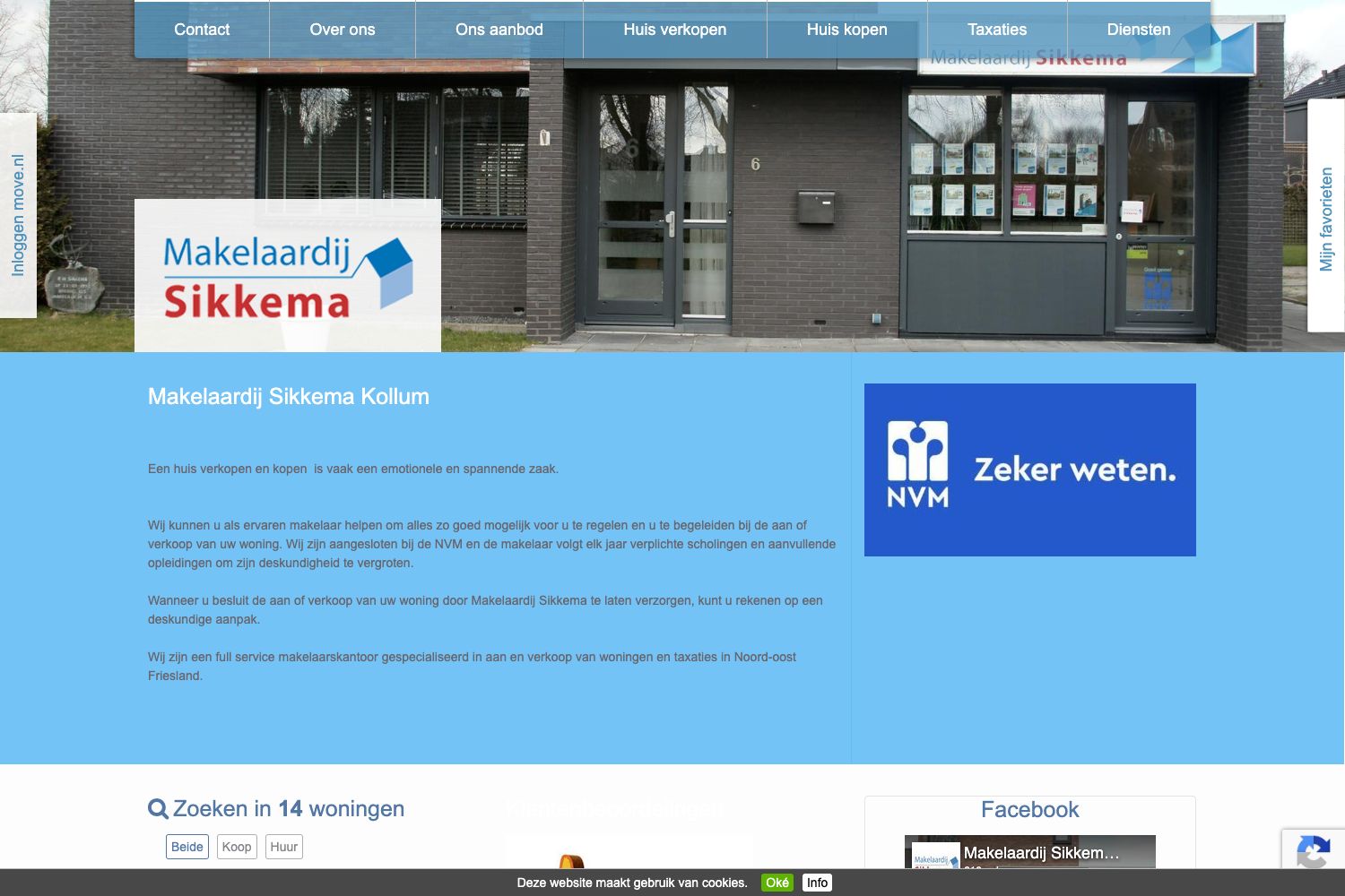 Website screenshot https://sikkemamakelaar.nl