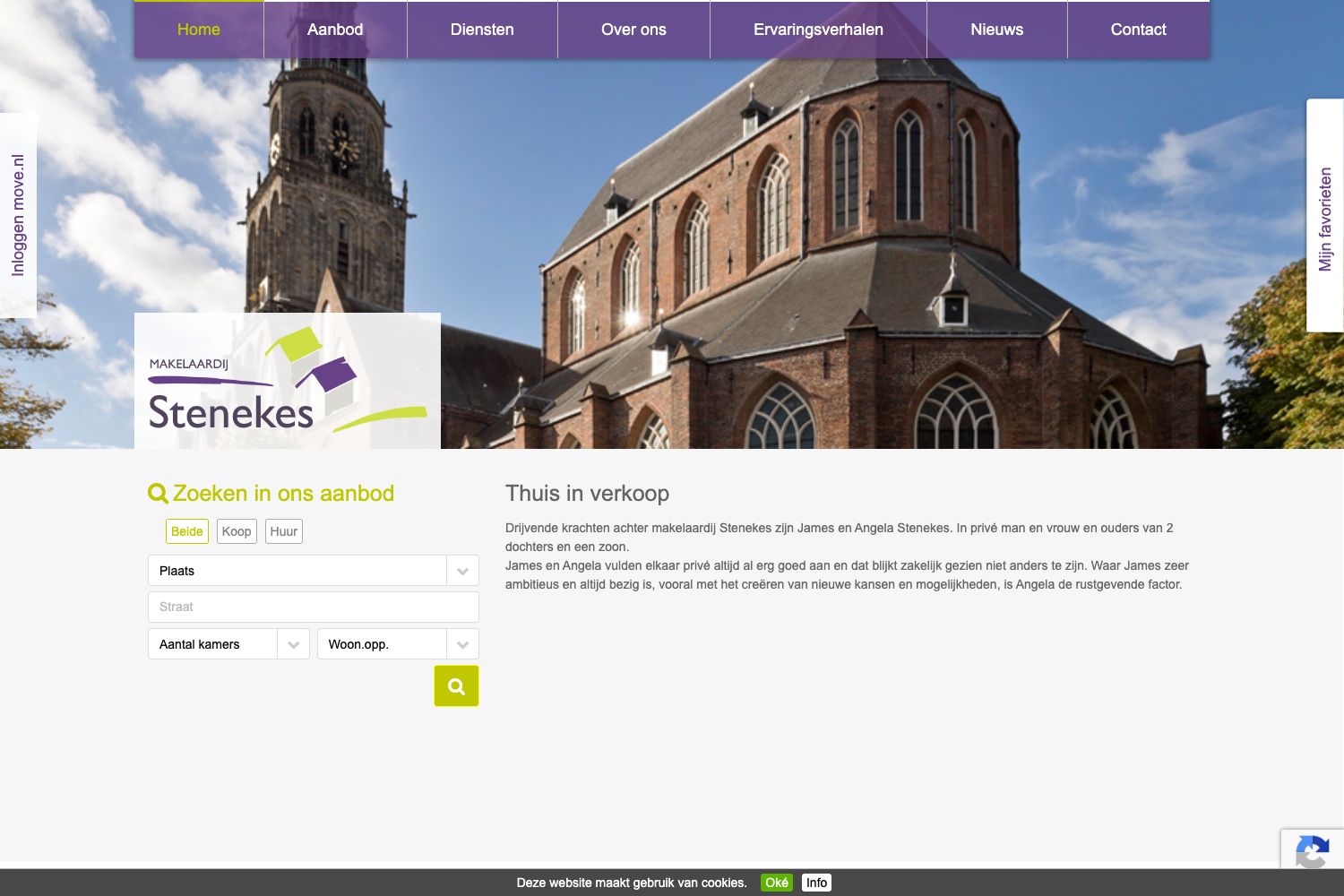 Website screenshot https://makelaardijstenekes.nl