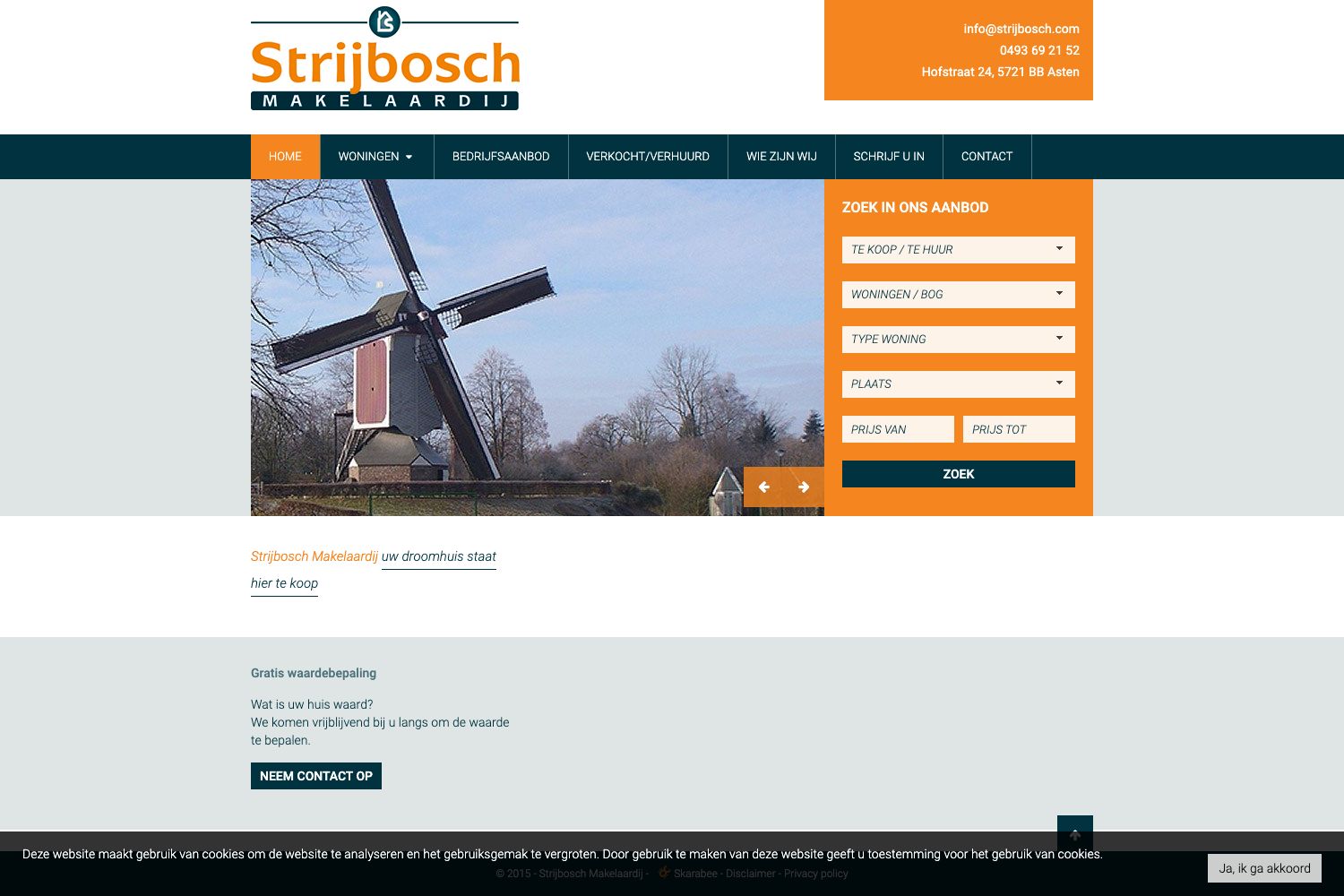 Website screenshot https://strijbosch.com