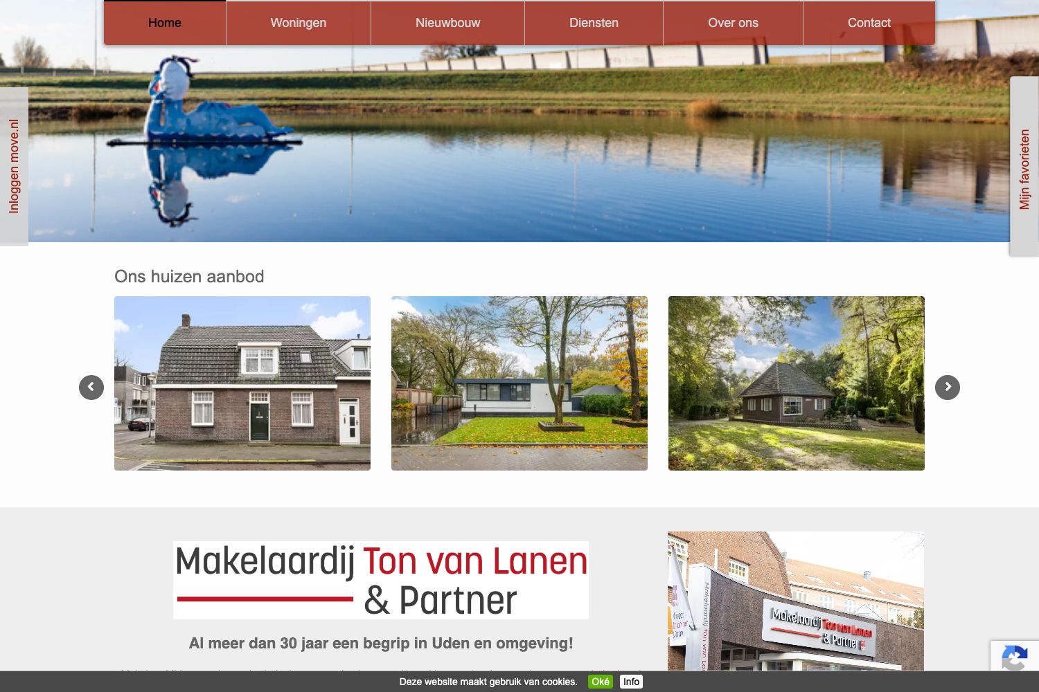 Website screenshot https://vanlanen.nl