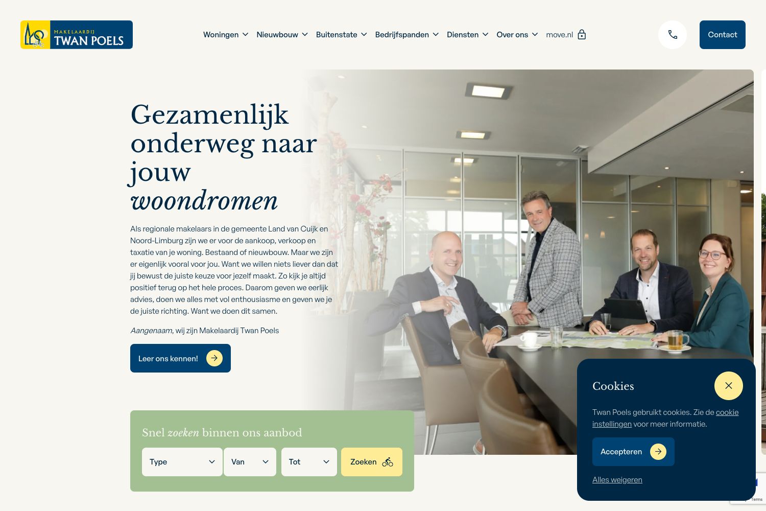 Website screenshot https://twanpoels.nl