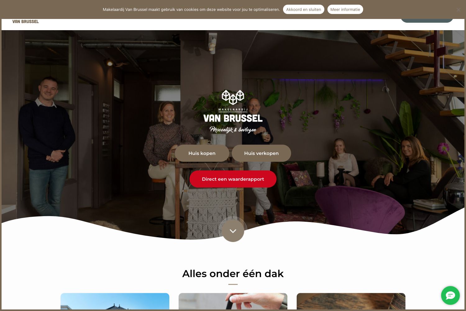 Website screenshot https://makelaardijvanbrussel.nl