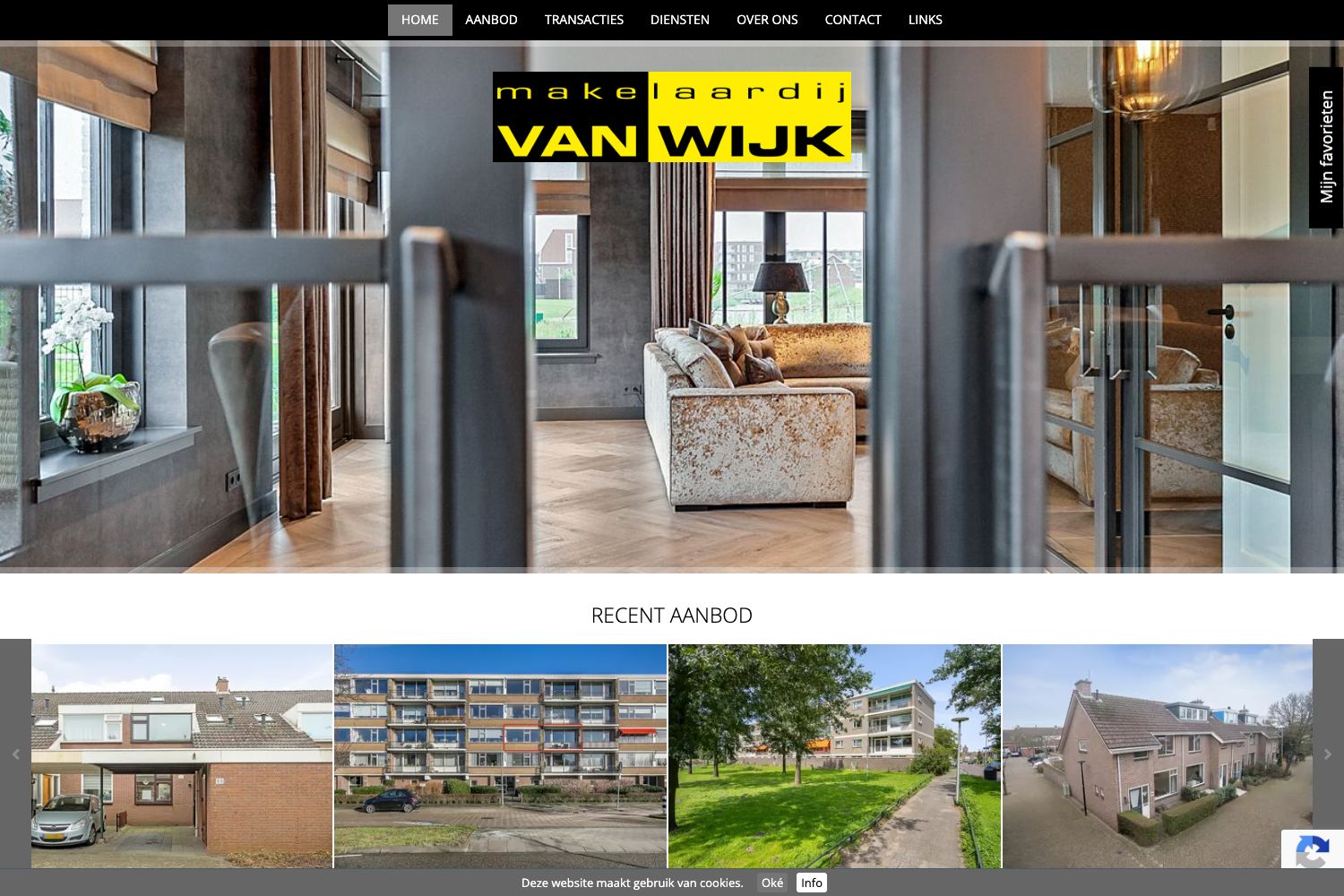 Website screenshot https://makelaardijvanwijk.nl