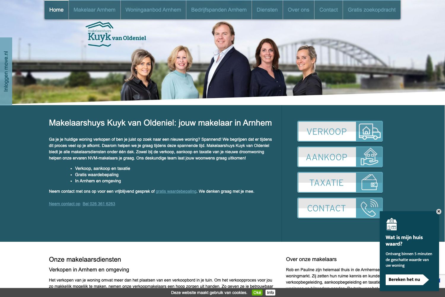 Website screenshot https://kuykvanoldeniel.nl