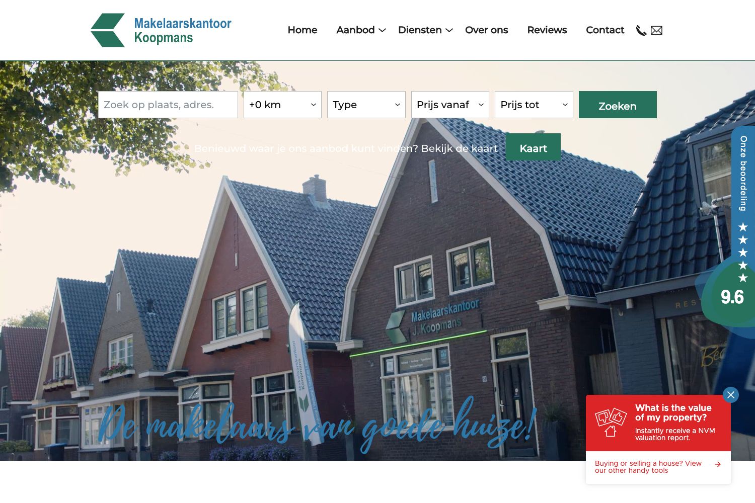 Website screenshot https://jkoopmans.nl
