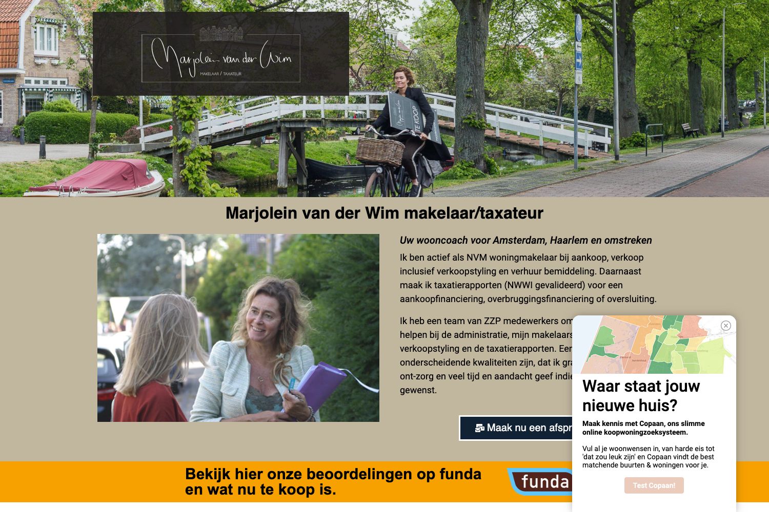 Website screenshot https://marjoleinvanderwim.nl