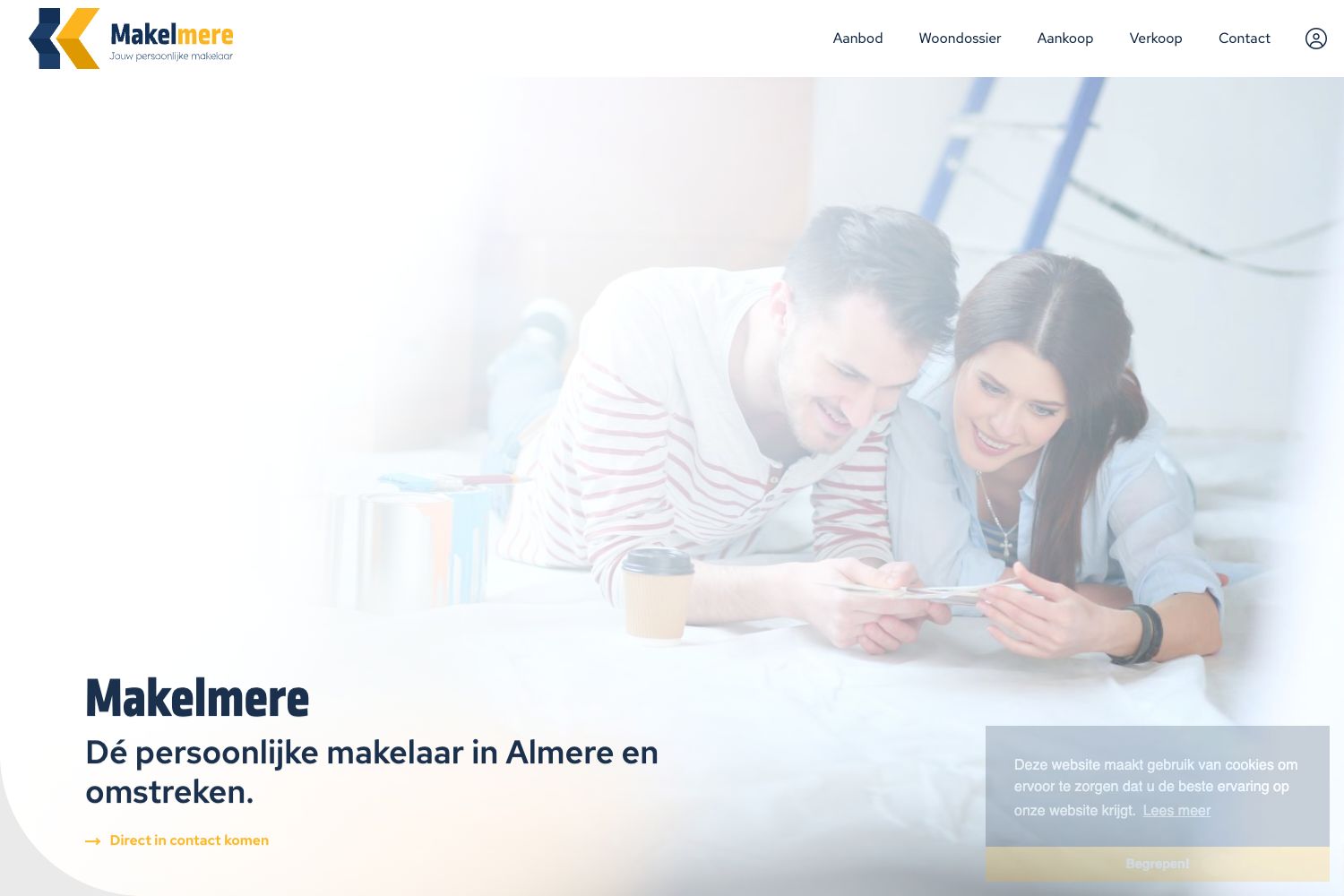 Website screenshot https://makelmere.nl