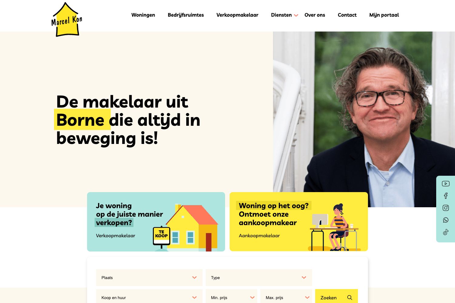 Website screenshot https://marcel-kon.nl