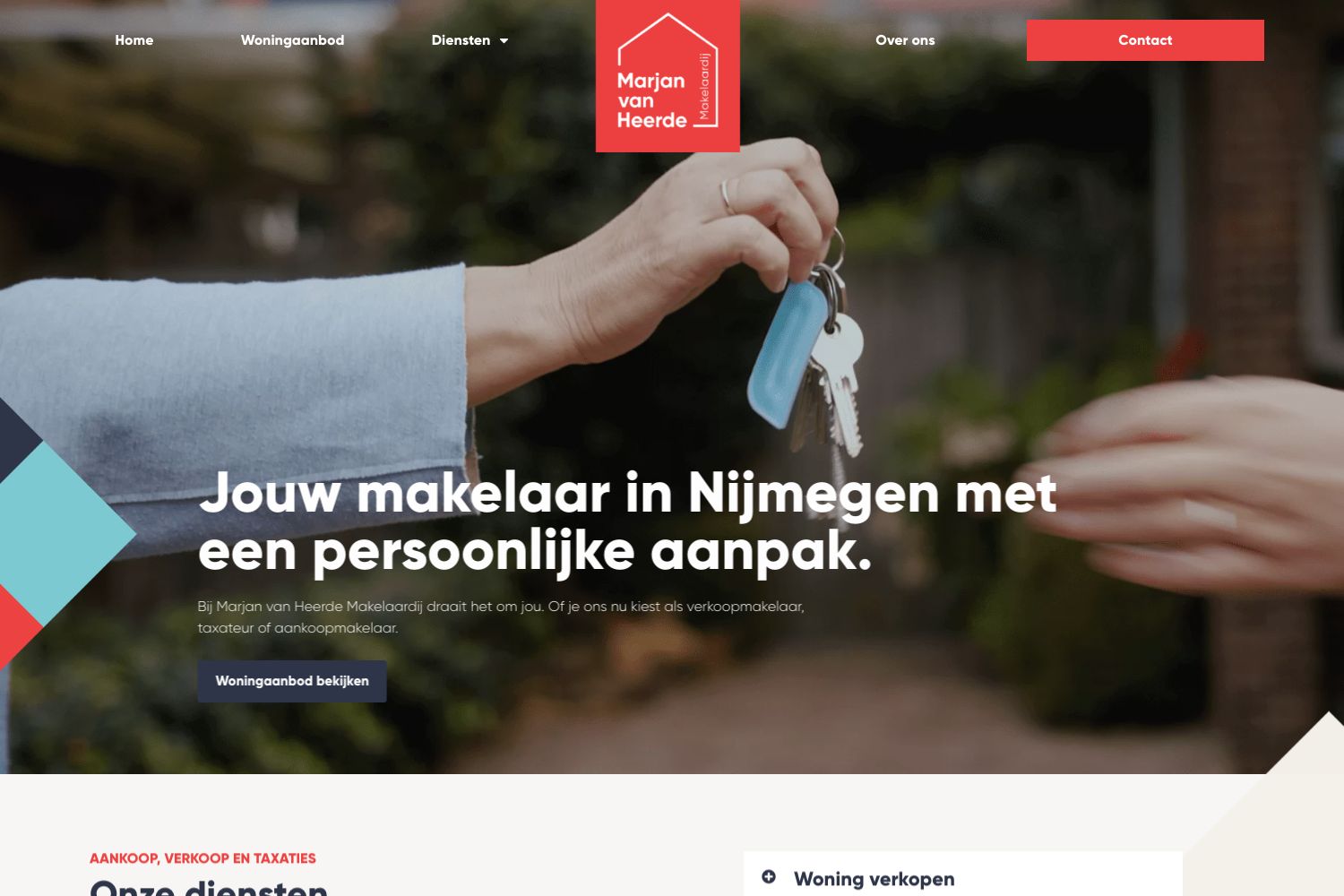 Website screenshot https://marjanvanheerde.nl