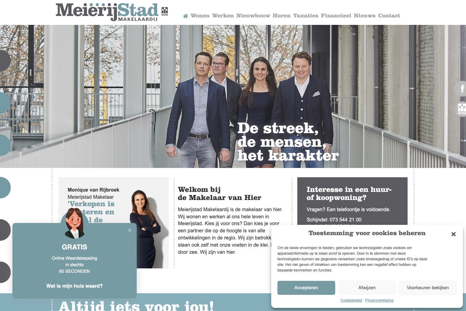 Website screenshot https://demakelaarvanhier.nl