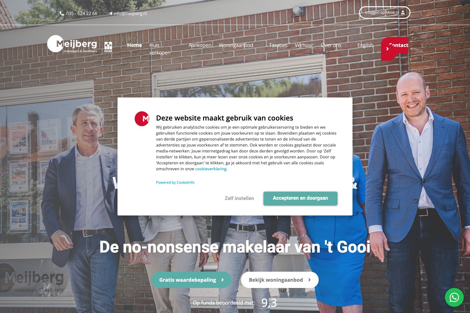 Website screenshot https://meijberg.nl