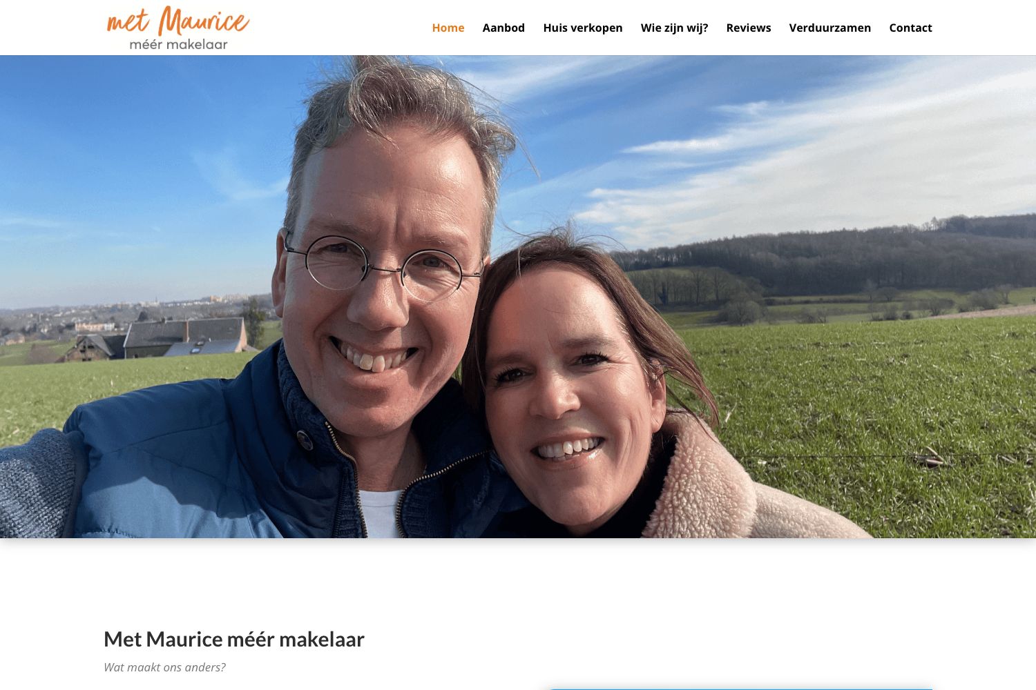 Website screenshot https://met-maurice.nl