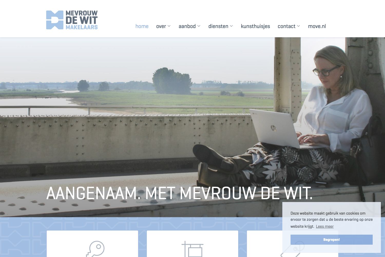 Website screenshot https://mdwmakelaars.nl